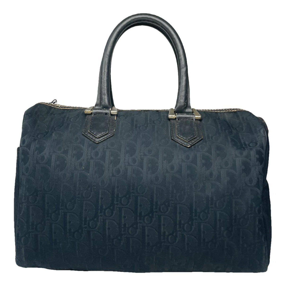 Dior Bowling Navy Cotton Handbag image 1