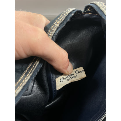 Dior Bowling Navy Cotton Handbag image 4