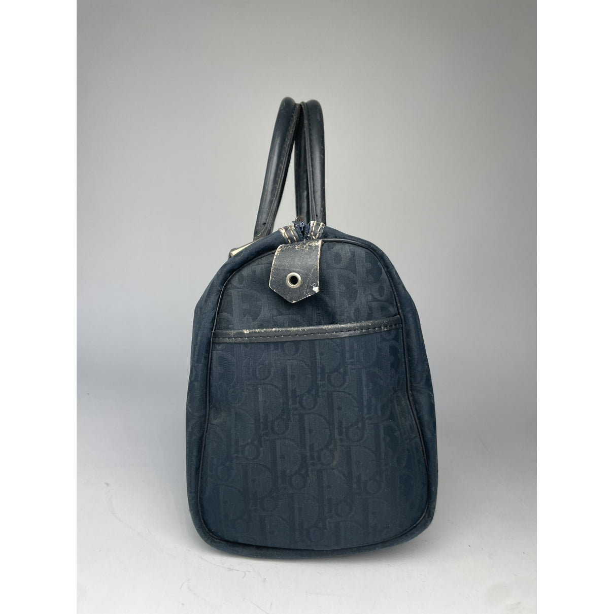 Dior Bowling Navy Cotton Handbag image 5