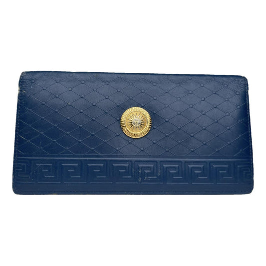 Gianni Versace Blue Leather Purse image 1
