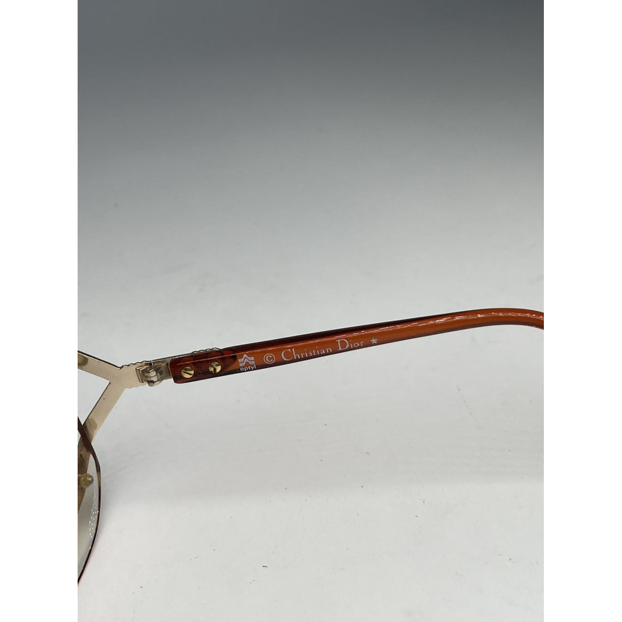 Dior Orange Metal Sunglasses image 4