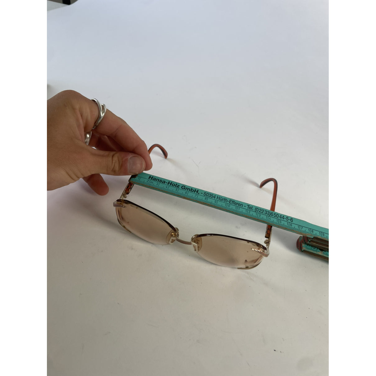 Dior Orange Metal Sunglasses image 5