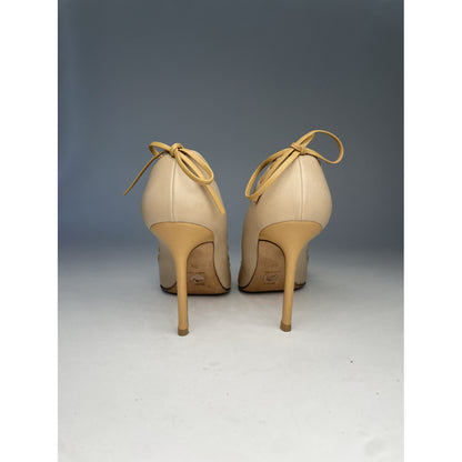 Gianni Versace Beige Leather Heel image 5