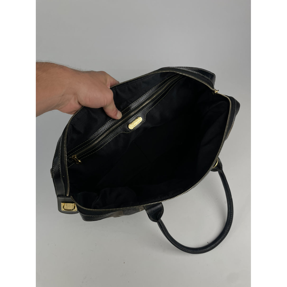 Fendi Baguette Brown Leather Travel Bag image 2