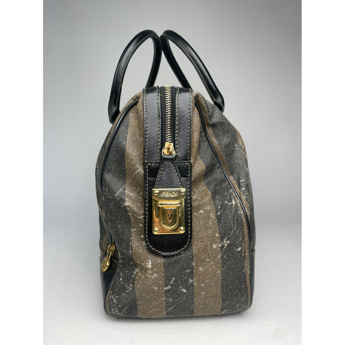 Fendi Baguette Brown Leather Travel Bag image 4