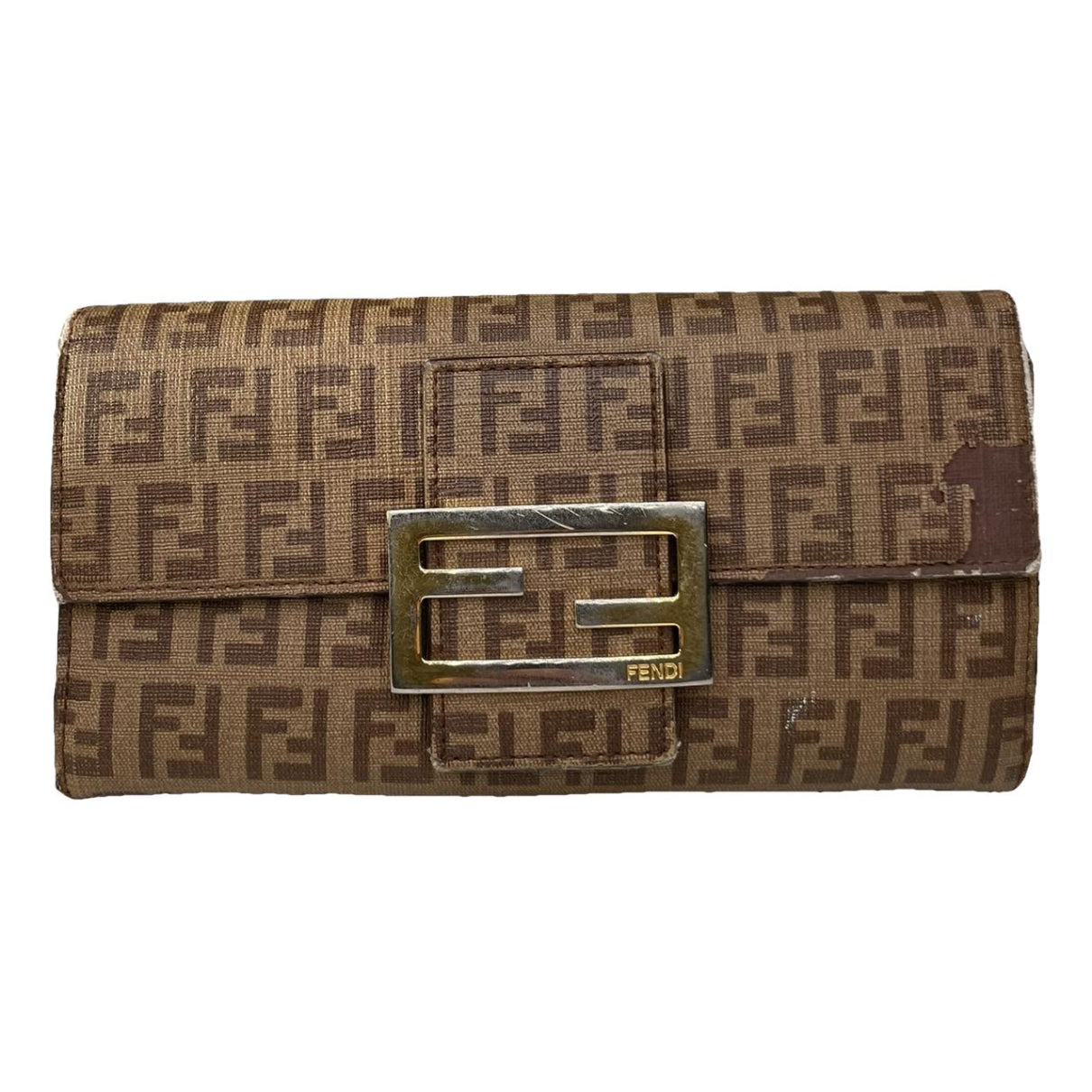 Fendi Baguette Brown Leather Wallet image 1