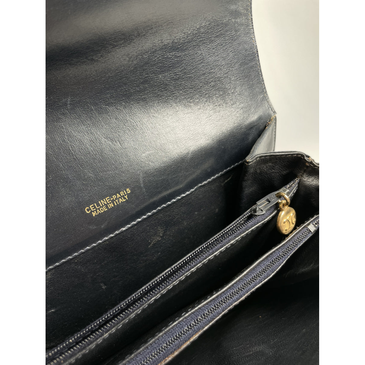 Celine SAC 16 BESACE Black Leather Handbag image 3