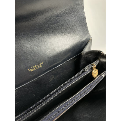 Celine SAC 16 BESACE Black Leather Handbag image 3