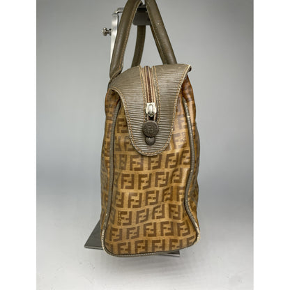 Fendi Baguette Brown Patent Leather Handbag image 4