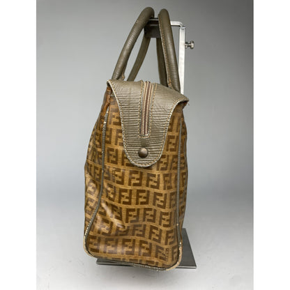 Fendi Baguette Brown Patent Leather Handbag image 5