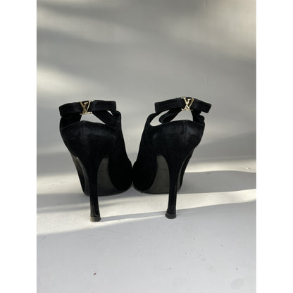 Louis Vuitton Streamline Black Patent Leather Heel image 4