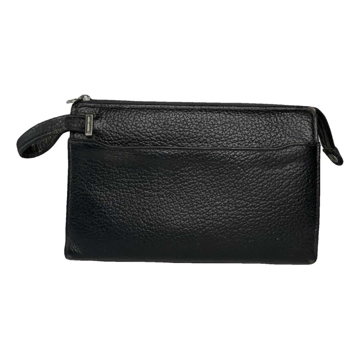 ANNE KLEIN Black Leather Clutch Bag image 1