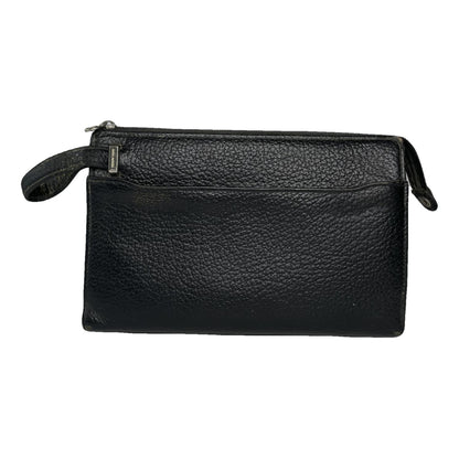 ANNE KLEIN Black Leather Clutch Bag image 1
