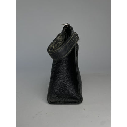 ANNE KLEIN Black Leather Clutch Bag image 3