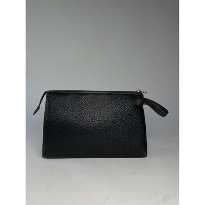 ANNE KLEIN Black Leather Clutch Bag image 4