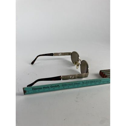 Fendi Gold Metal Sunglasses image 5