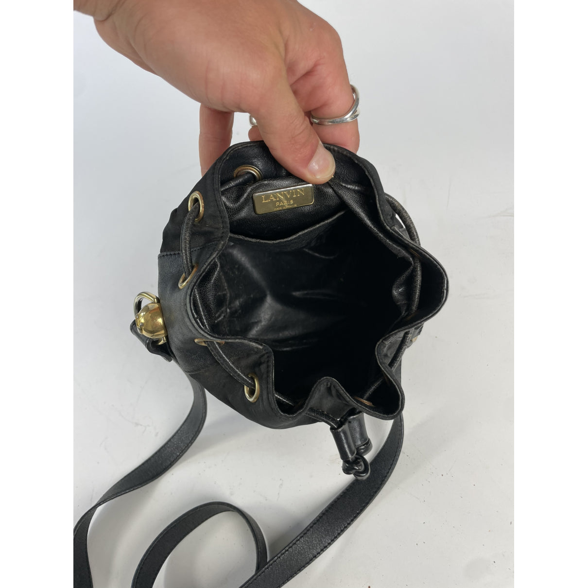 Lanvin Black Leather Handbag image 2