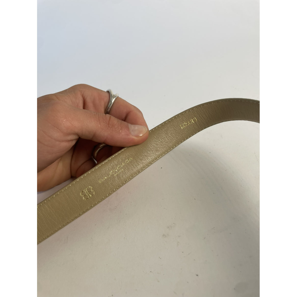 Balenciaga Brown Leather Belt image 2