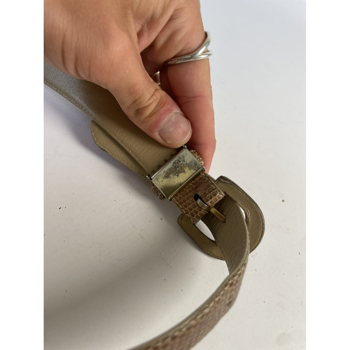 Balenciaga Brown Leather Belt image 4