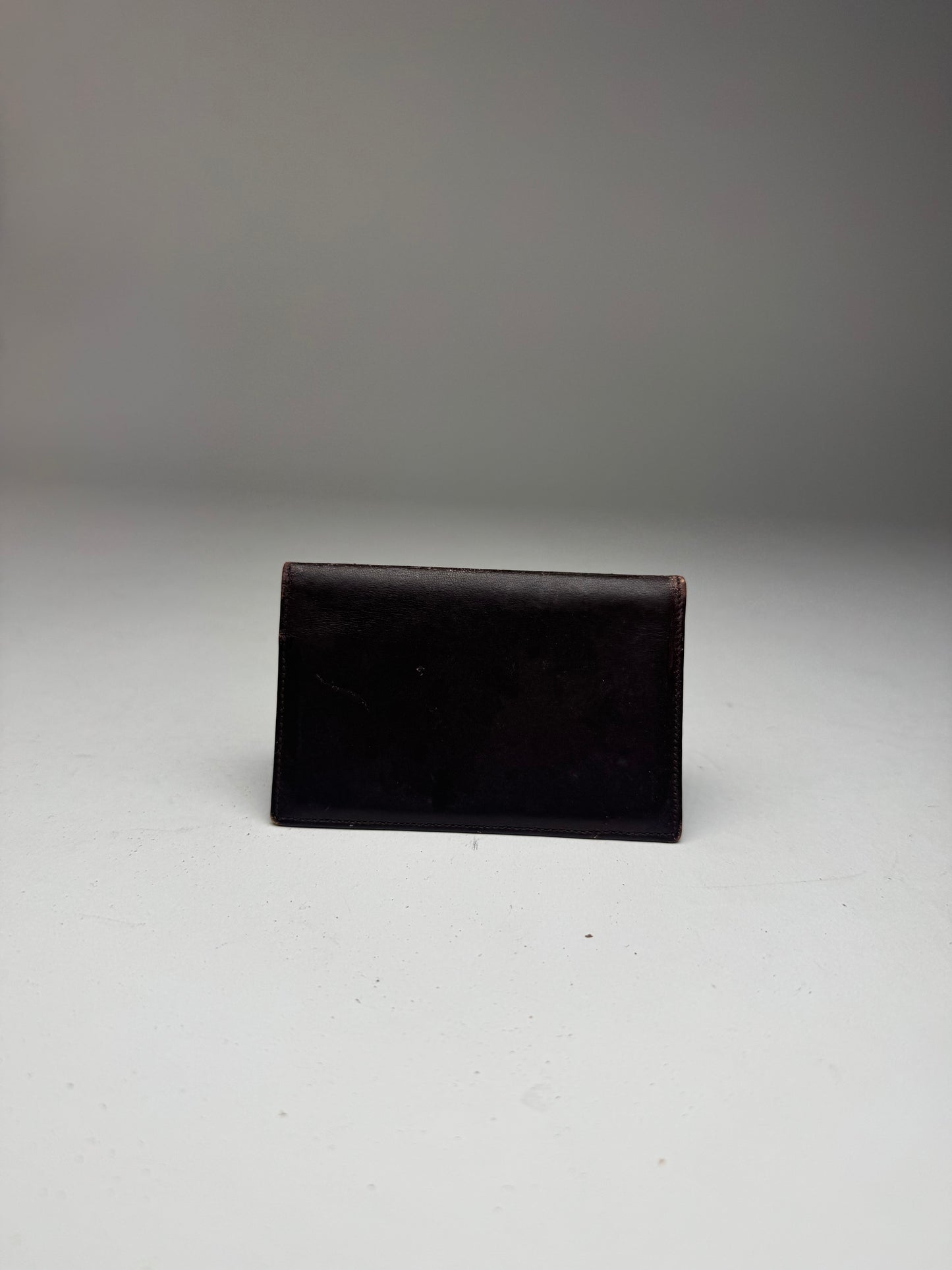 Vintage Givenchy Leather Card Holder Brown