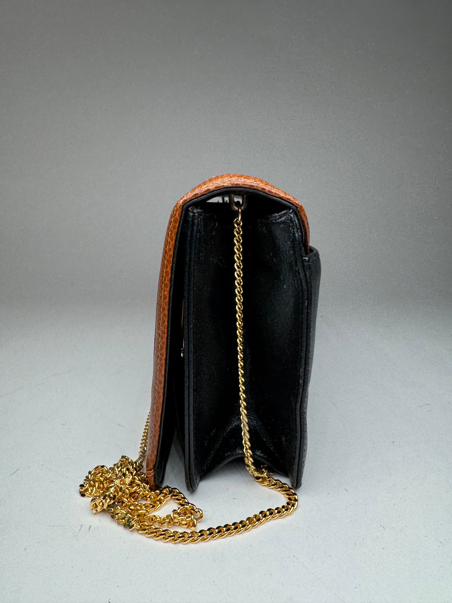 Vintage Givenchy 4G Leather Bag Black Brown