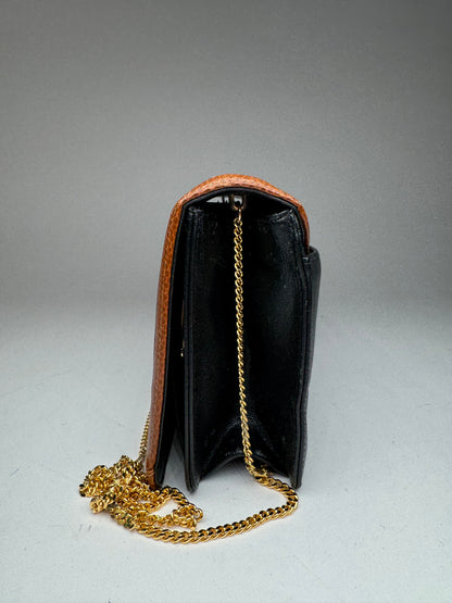 Vintage Givenchy 4G Leather Bag Black Brown