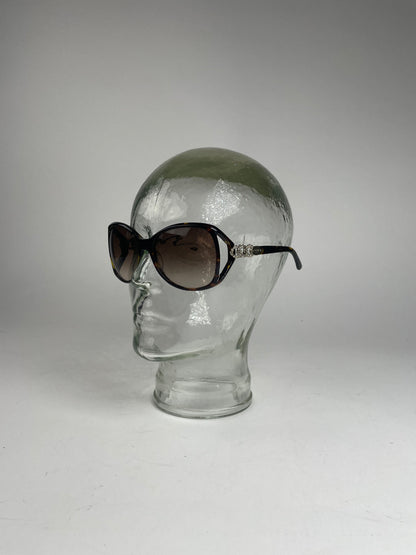 Vintage Loewe Madrid Oversized Sunglasses Brown