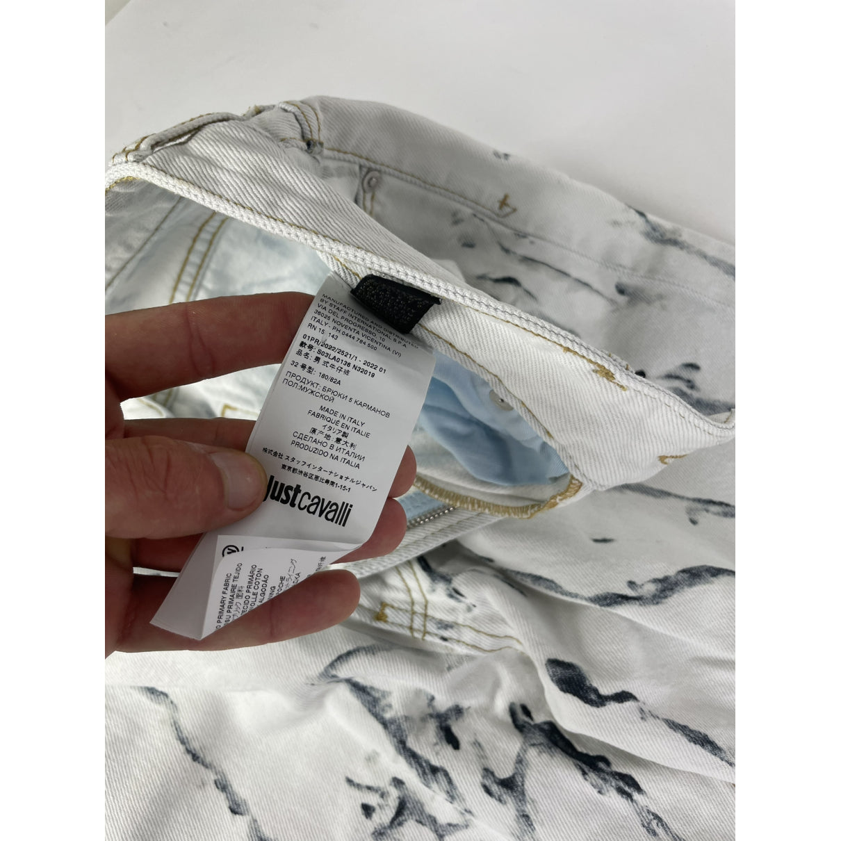 Just Cavalli White Cotton Jean image 5