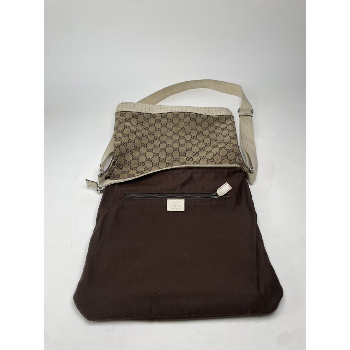 Gucci Jackie Vintage  Beige Cotton Handbag image 2