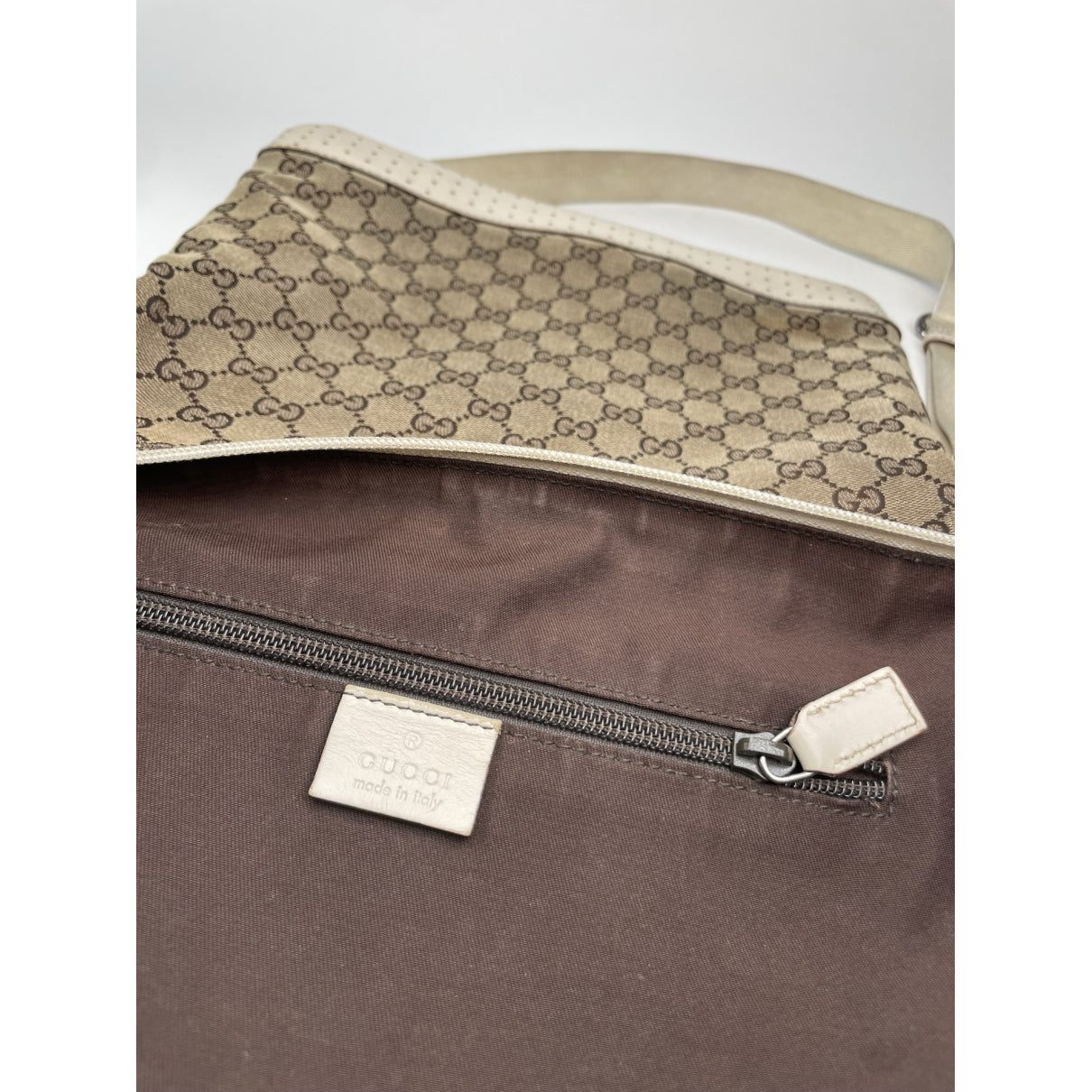 Gucci Jackie Vintage  Beige Cotton Handbag image 3