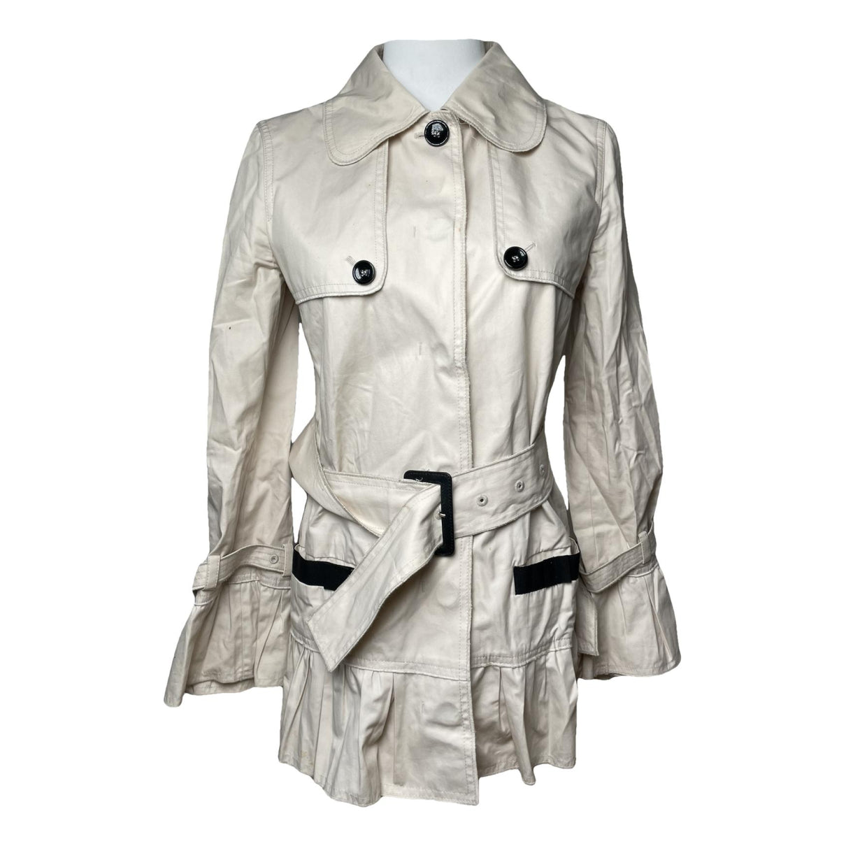 D&G Beige Cotton Trench Coat image 1