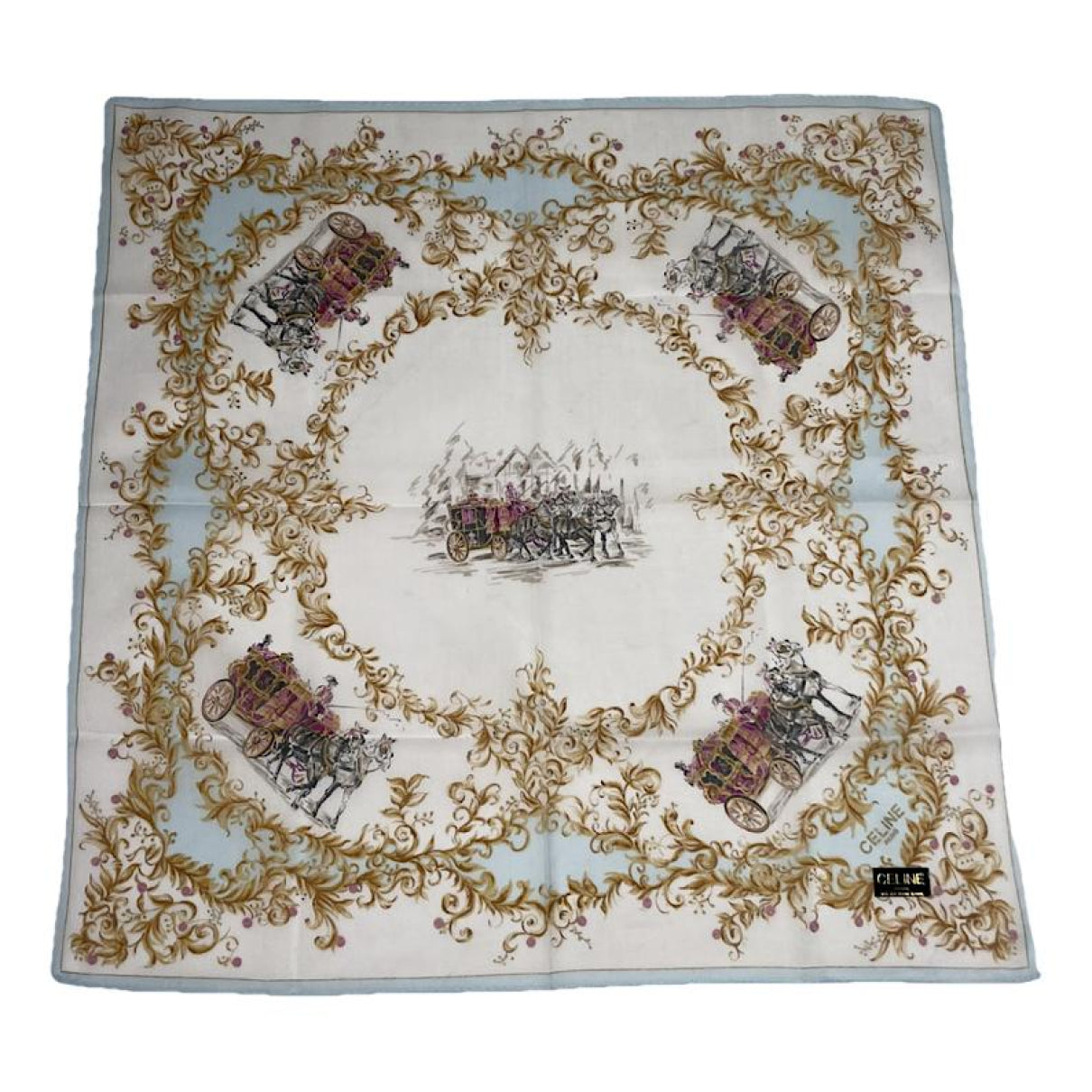 Celine Multicolour Cotton Silk Handkerchief image 1