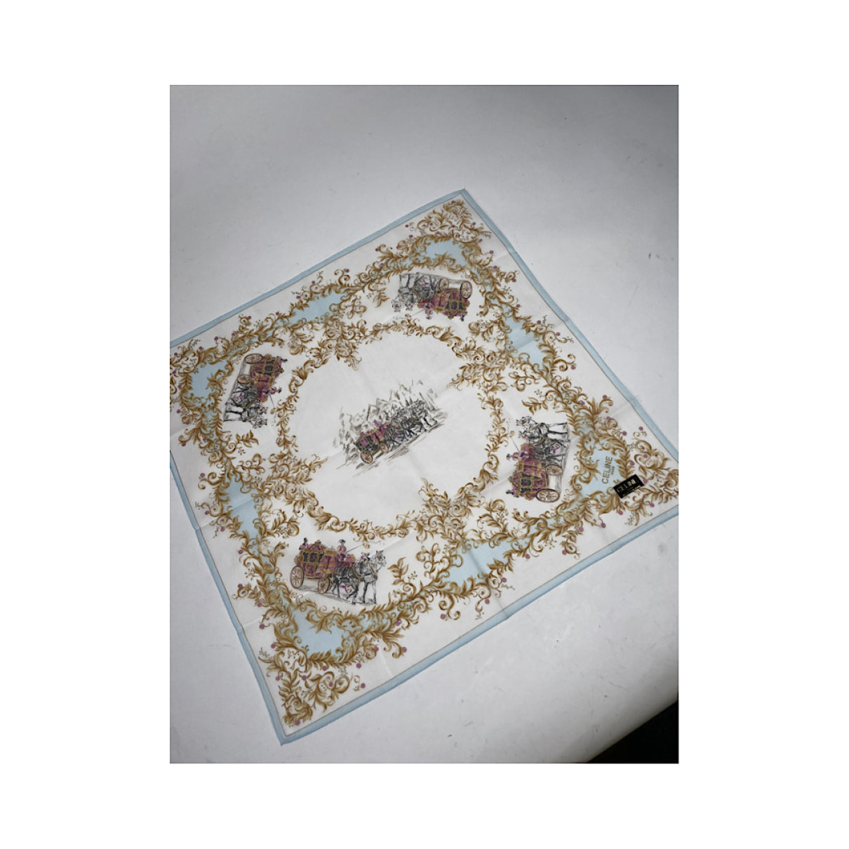 Celine Multicolour Cotton Silk Handkerchief image 4