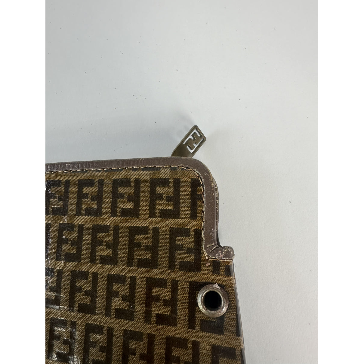 Fendi Baguette Brown Patent Leather Handbag image 2