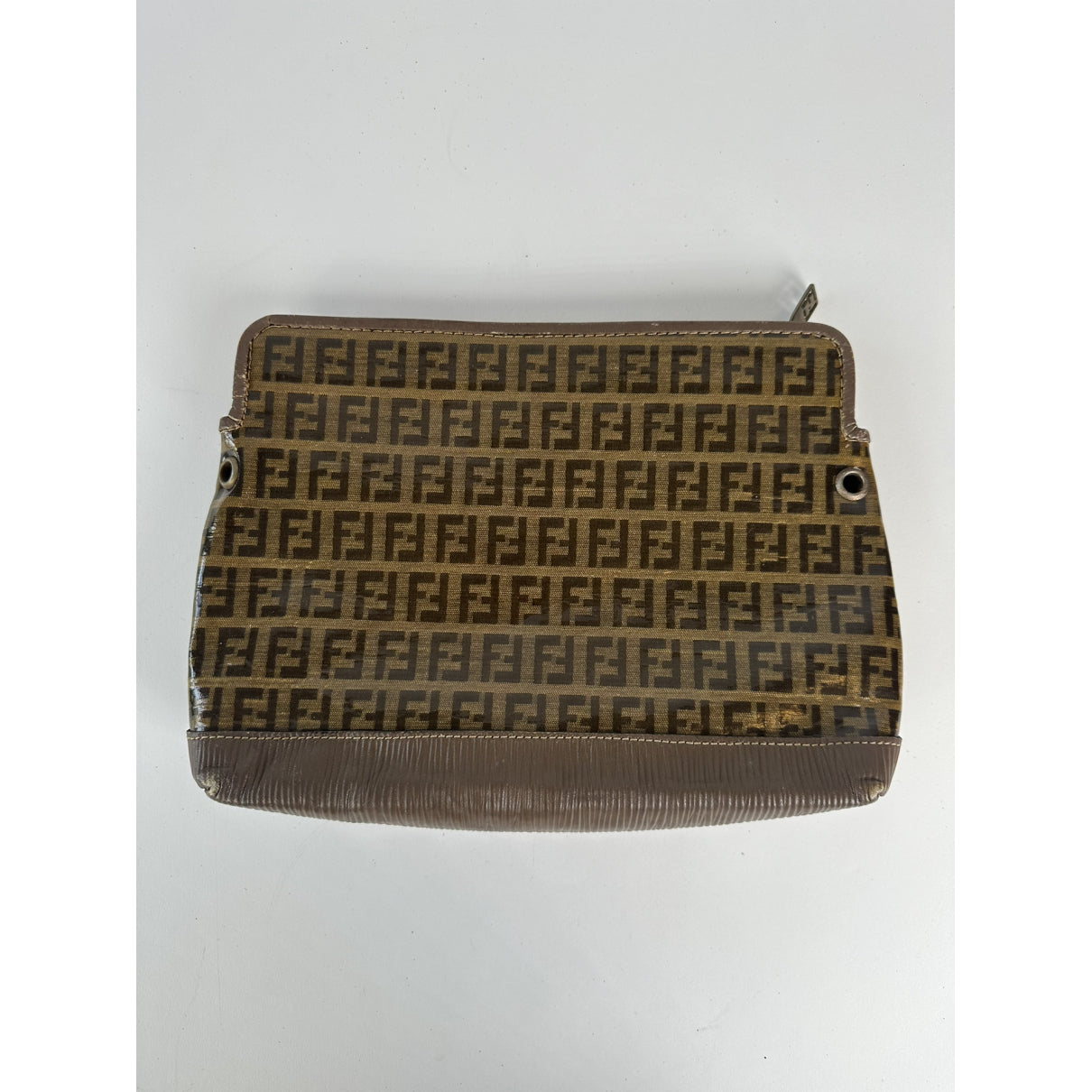 Fendi Baguette Brown Patent Leather Handbag image 3