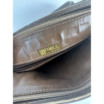 Fendi Baguette Brown Patent Leather Handbag image 5