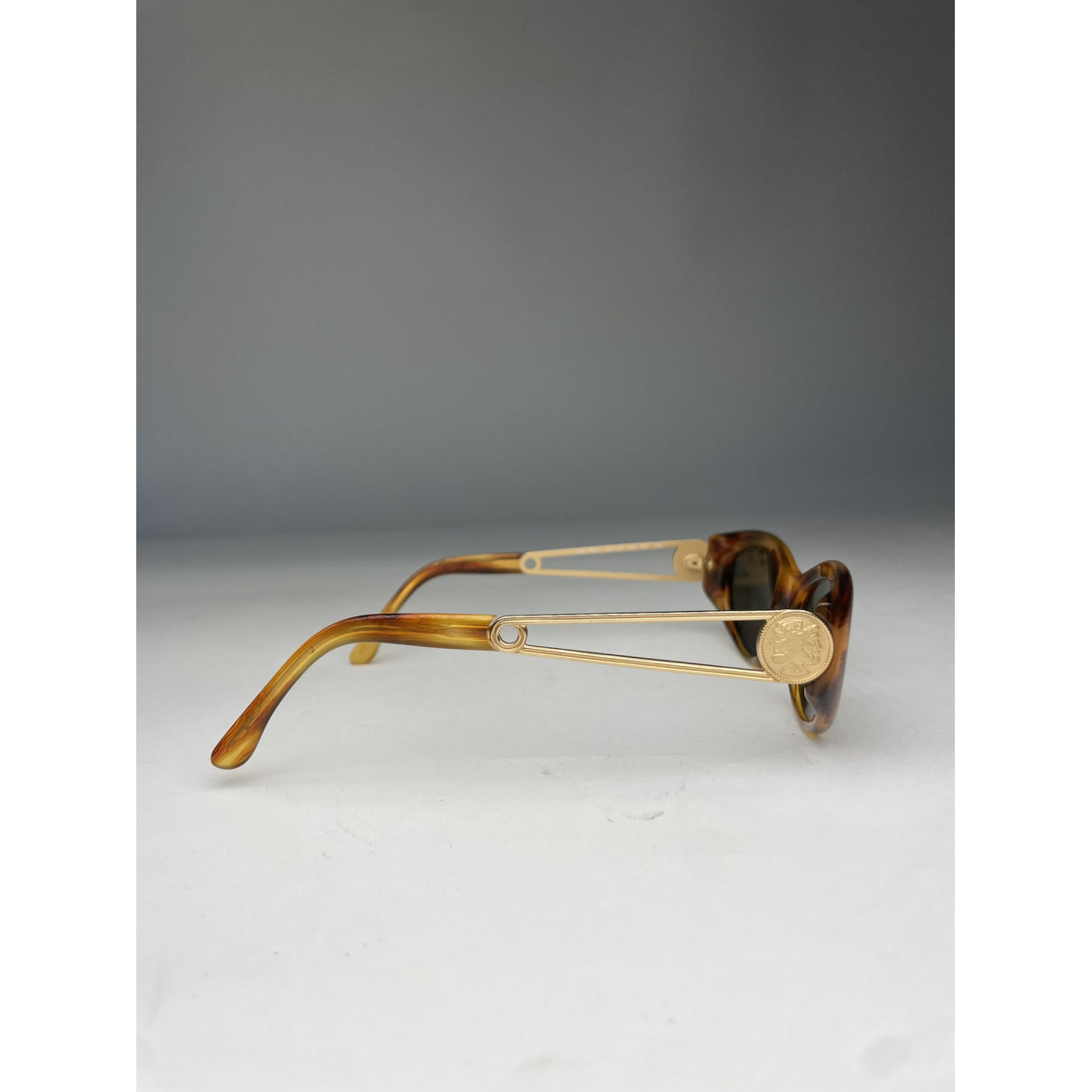 Fendi Gold Metal Sunglasses image 3