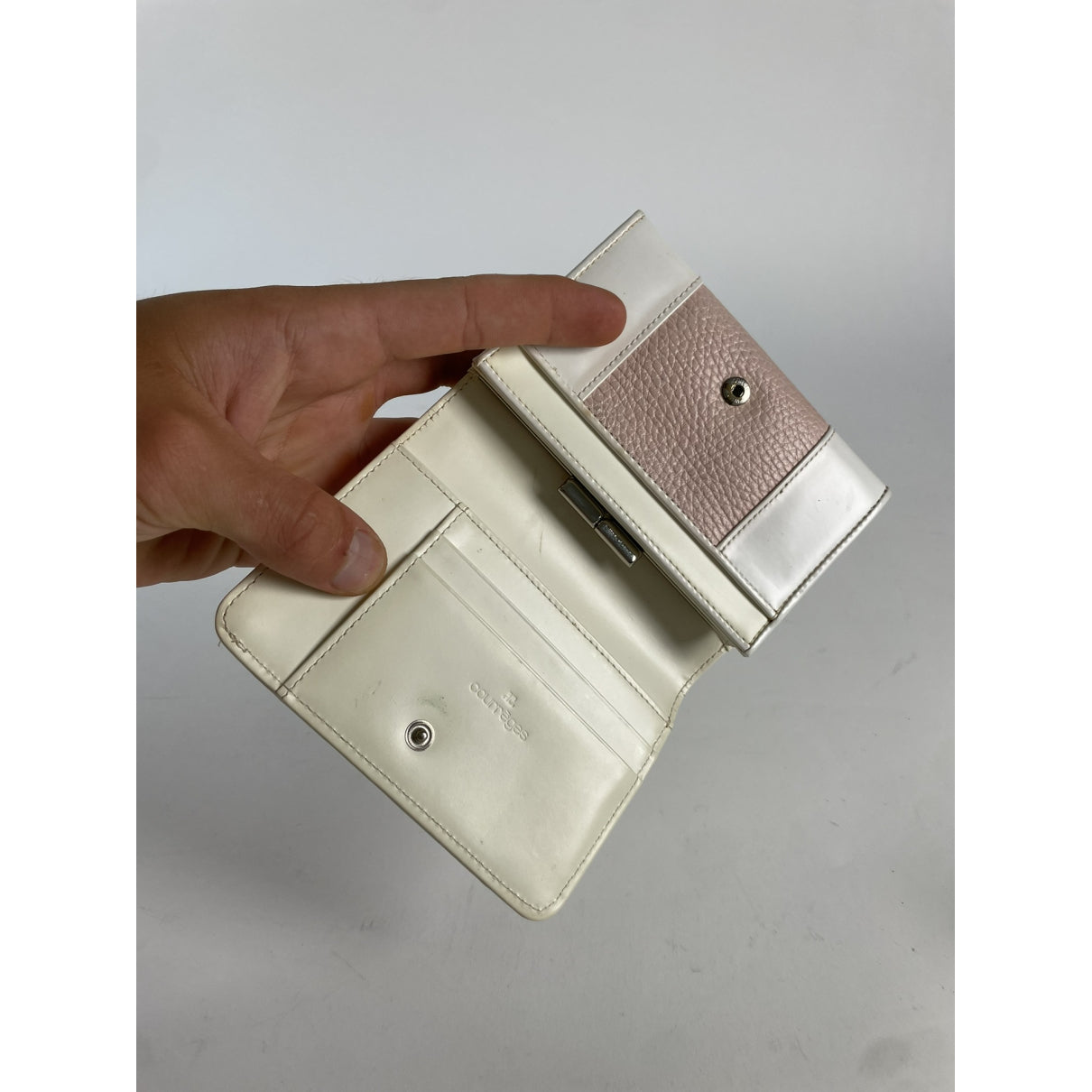 Courrèges Pink Leather Wallet image 3