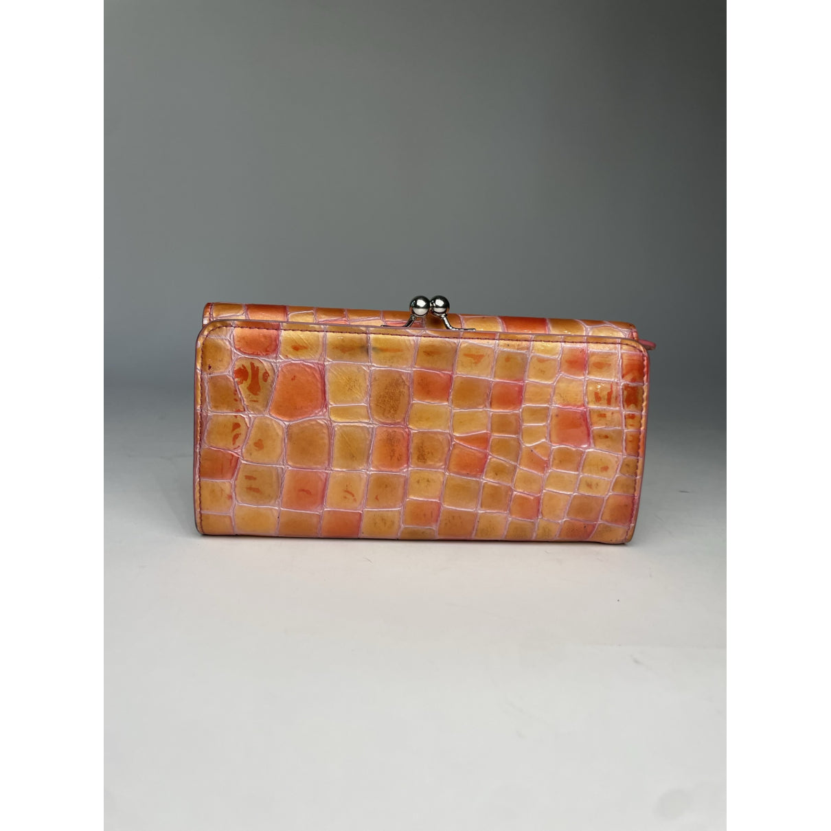 Non Signé / Unsigned Orange Leather Wallet image 2