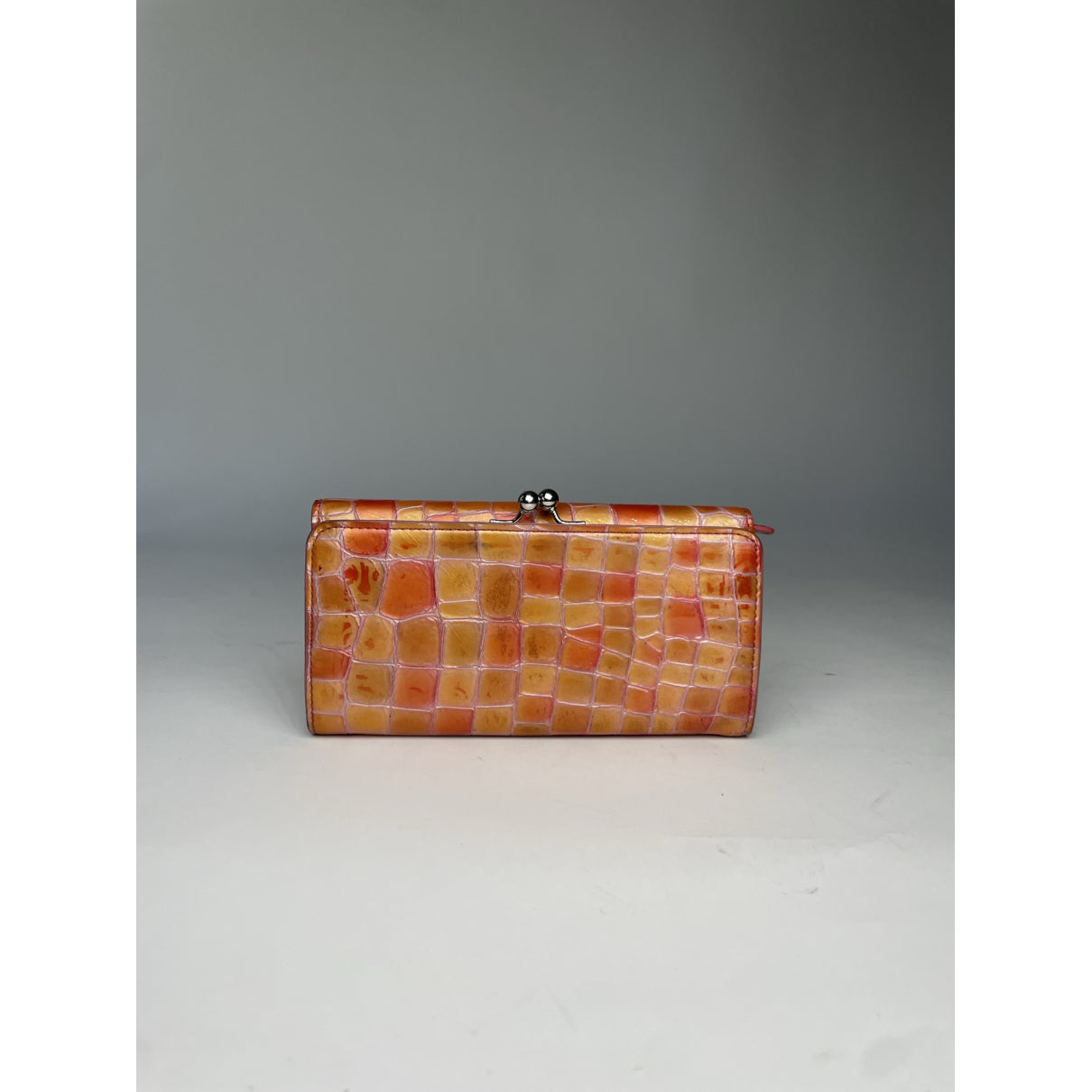 Non Signé / Unsigned Orange Leather Wallet image 3