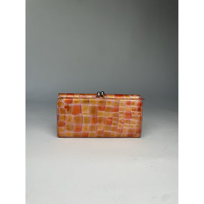 Non Signé / Unsigned Orange Leather Wallet image 3
