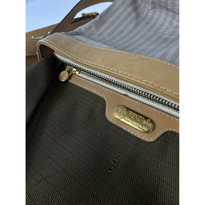 Fendi Baguette Grey Cotton Handbag image 3