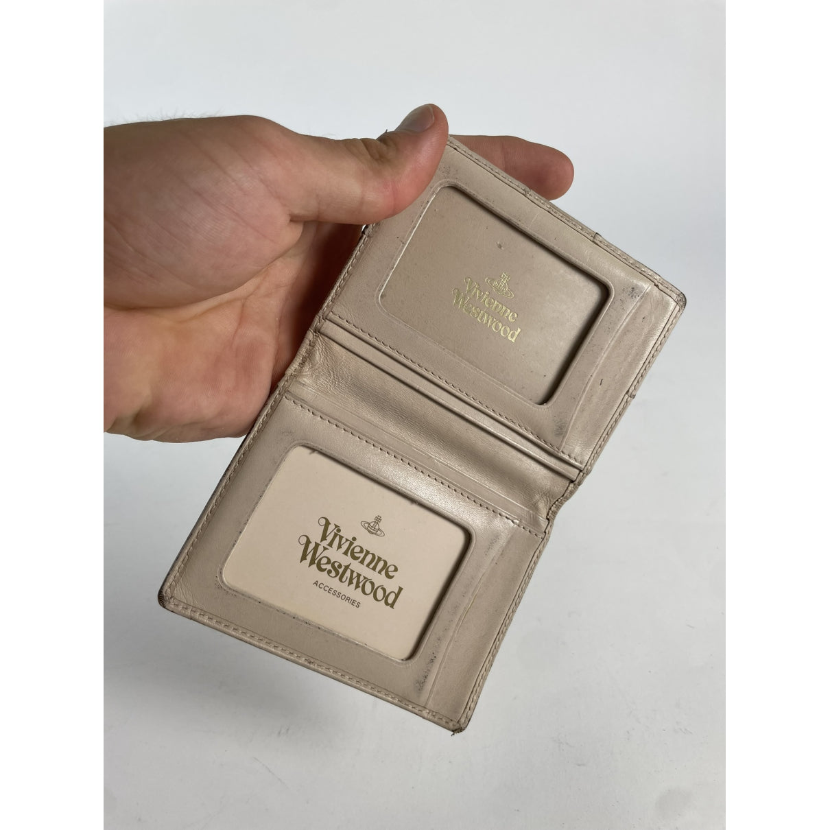 Vivienne Westwood Beige Leather Purse image 3