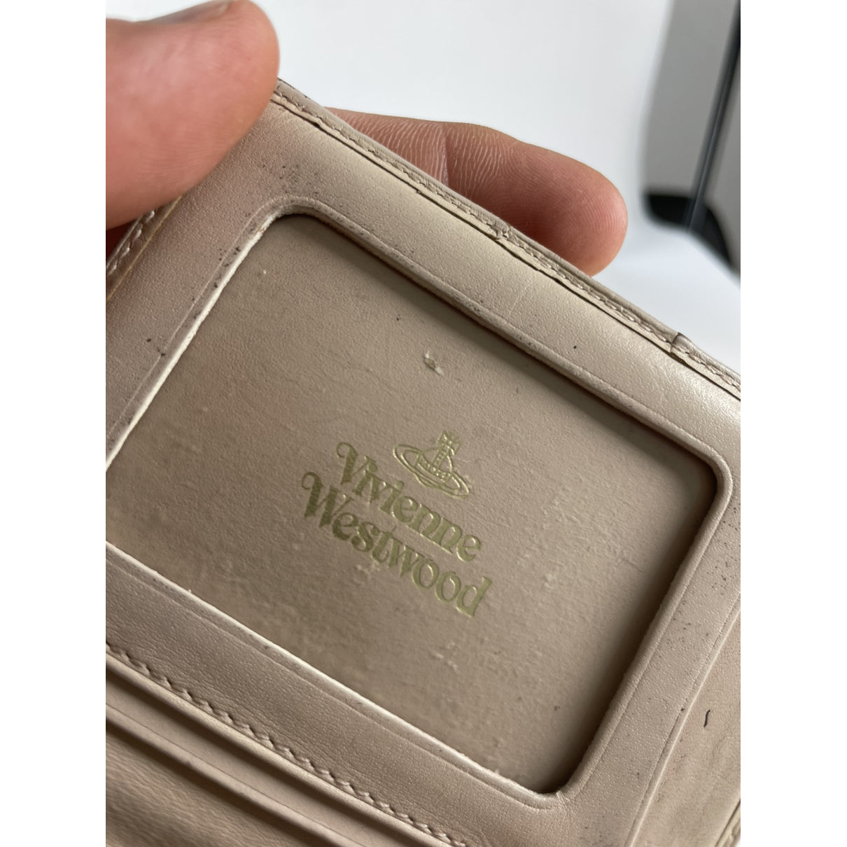 Vivienne Westwood Beige Leather Purse image 4