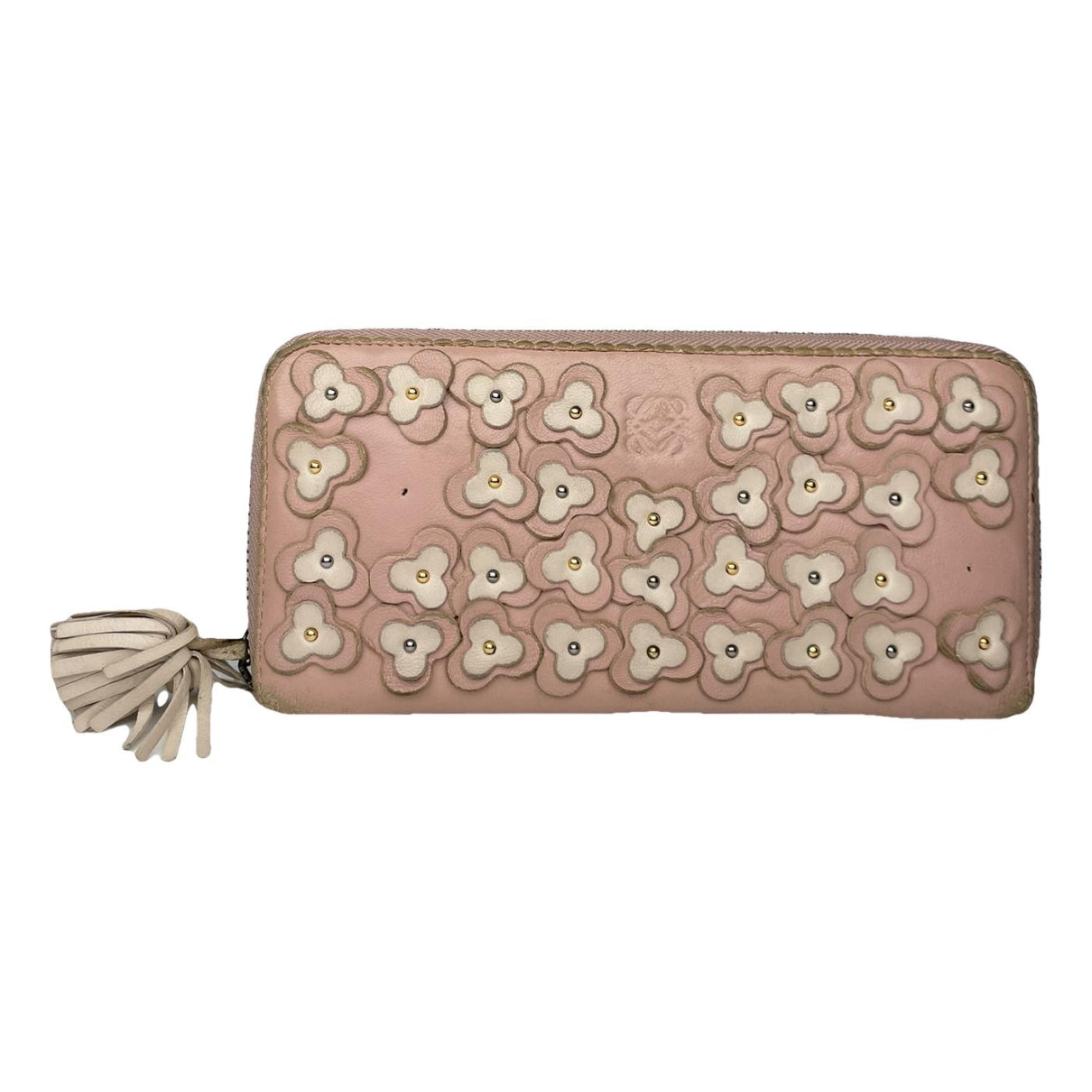 Loewe Puzzle Pink Leather Wallet image 1