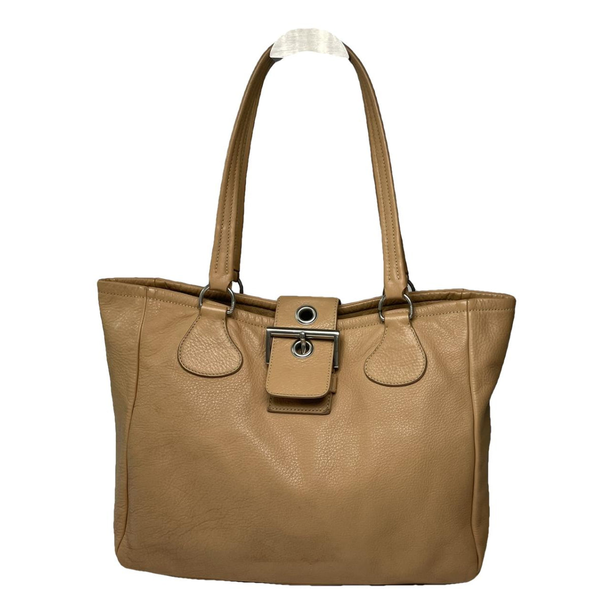 Prada Bibliothèque Brown Leather Handbag image 1