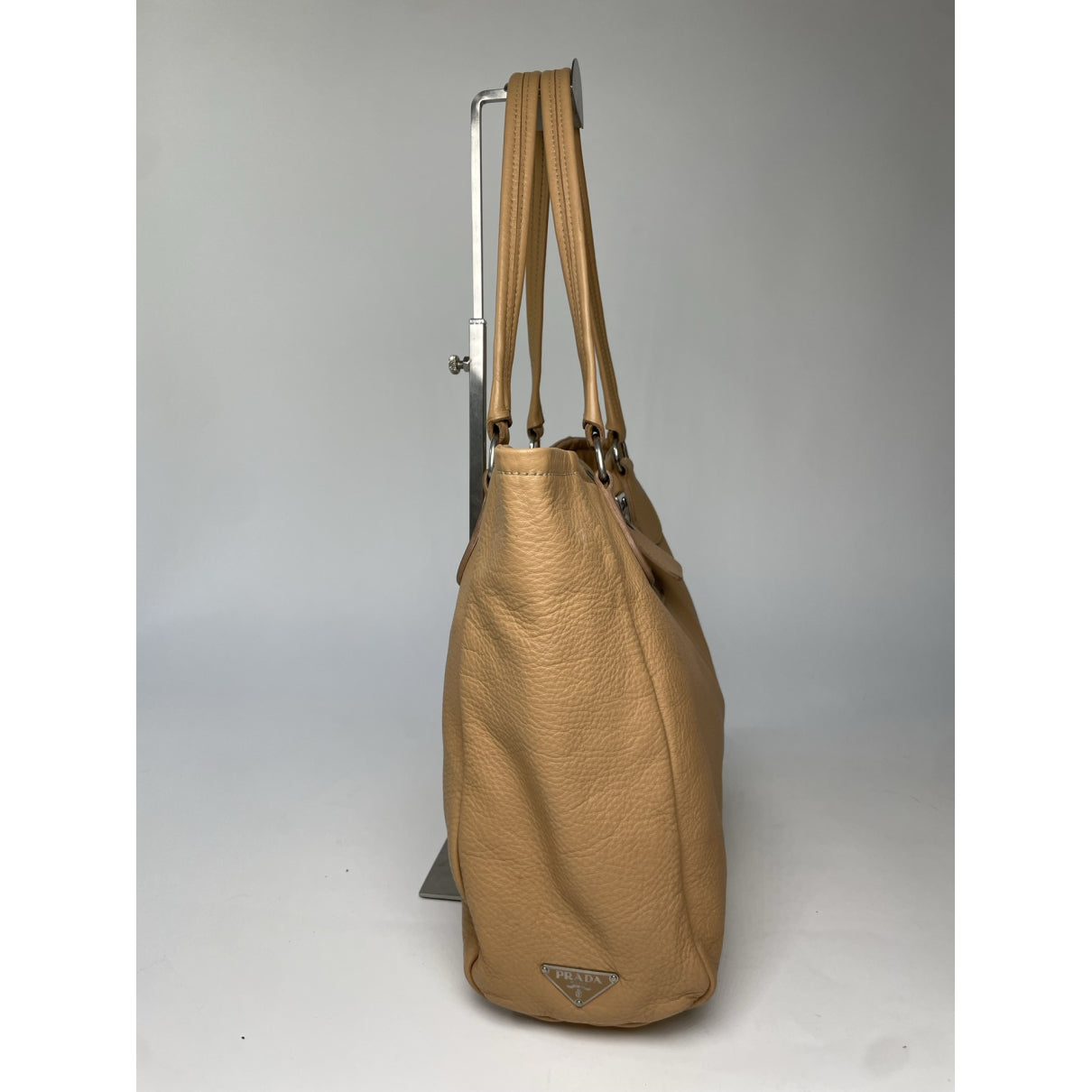 Prada Bibliothèque Brown Leather Handbag image 4