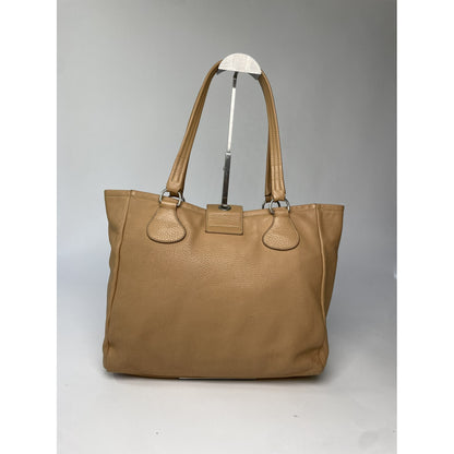 Prada Bibliothèque Brown Leather Handbag image 5