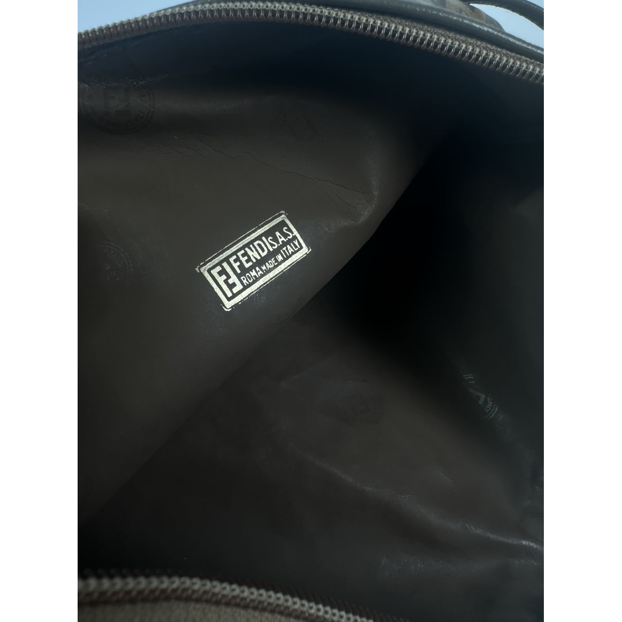 Fendi Baguette Brown Leather Clutch Bag image 4