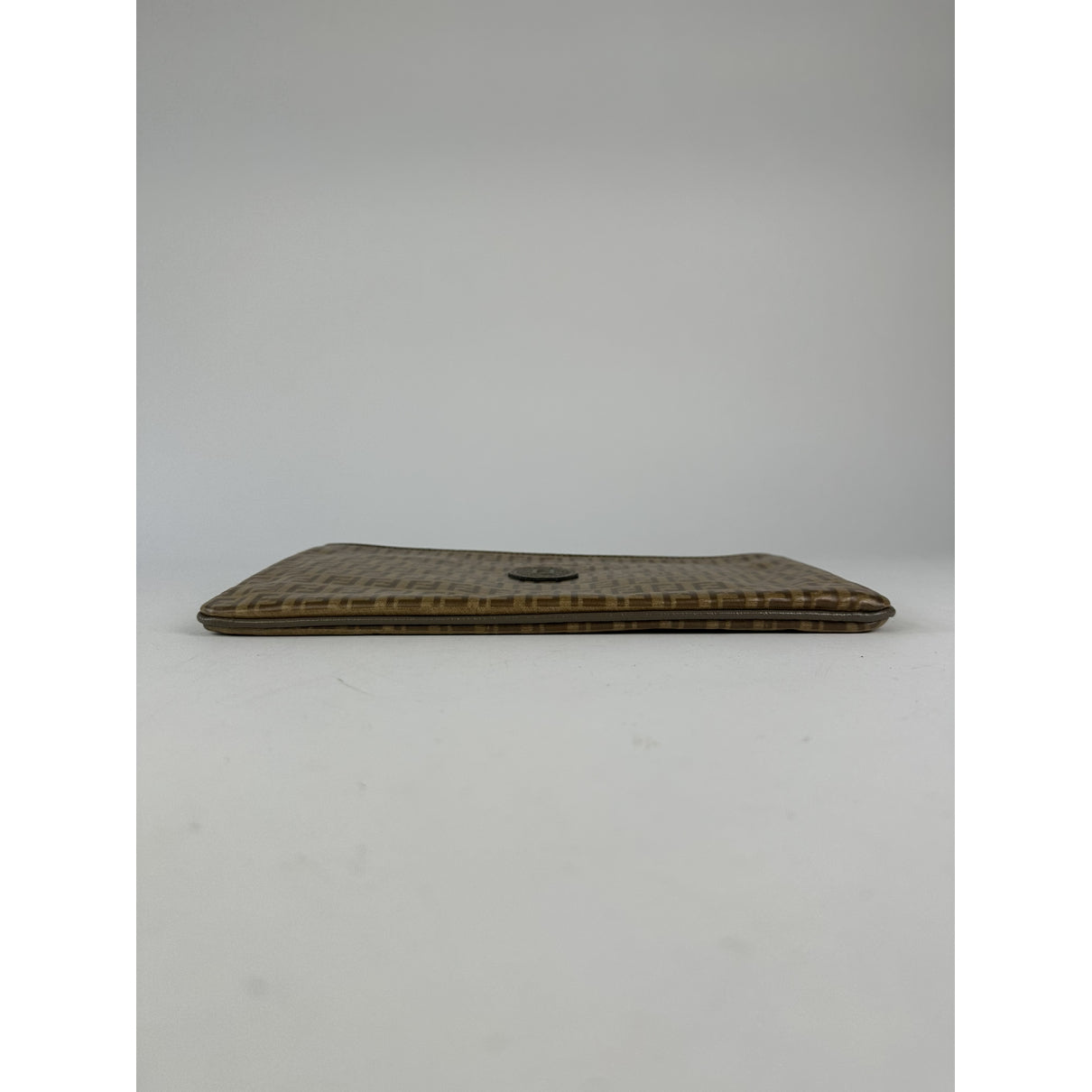 Fendi Baguette Brown Leather Clutch Bag image 5